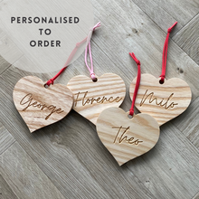 Load image into Gallery viewer, Personalised Valentine&#39;s Heart Tag
