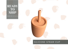 Load image into Gallery viewer, Silicone Straw and Open Cup
