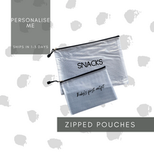 Load image into Gallery viewer, Personalised Zipped Pouches
